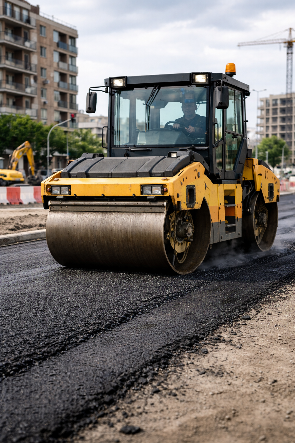 alquiler rodillo compactador doble tambor elche