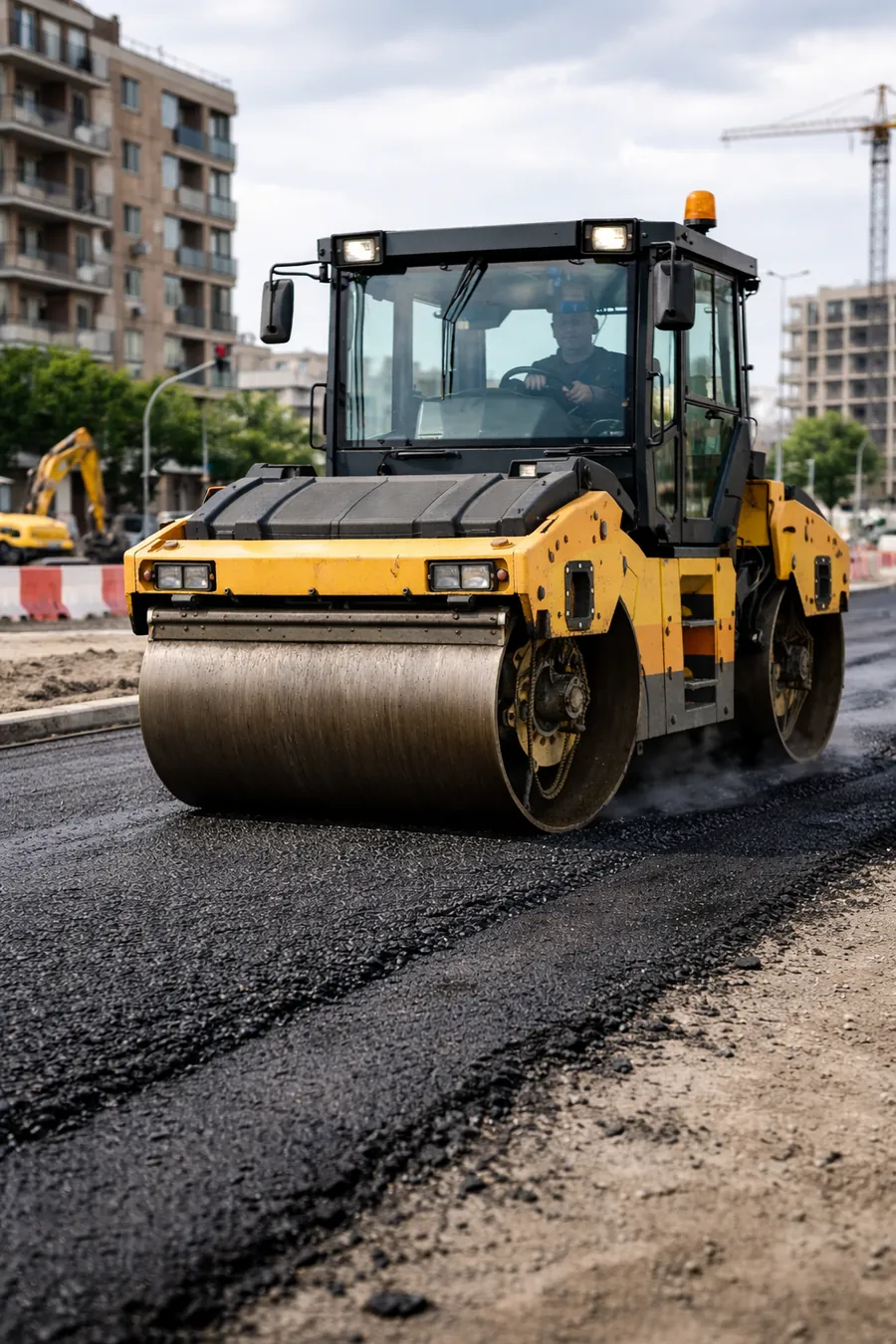 alquiler rodillo compactador doble tambor elche