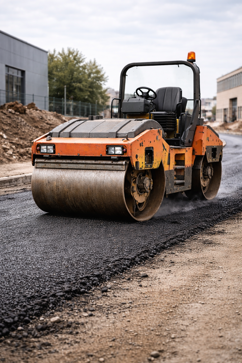 alquiler rodillo compactador doble tambor elche